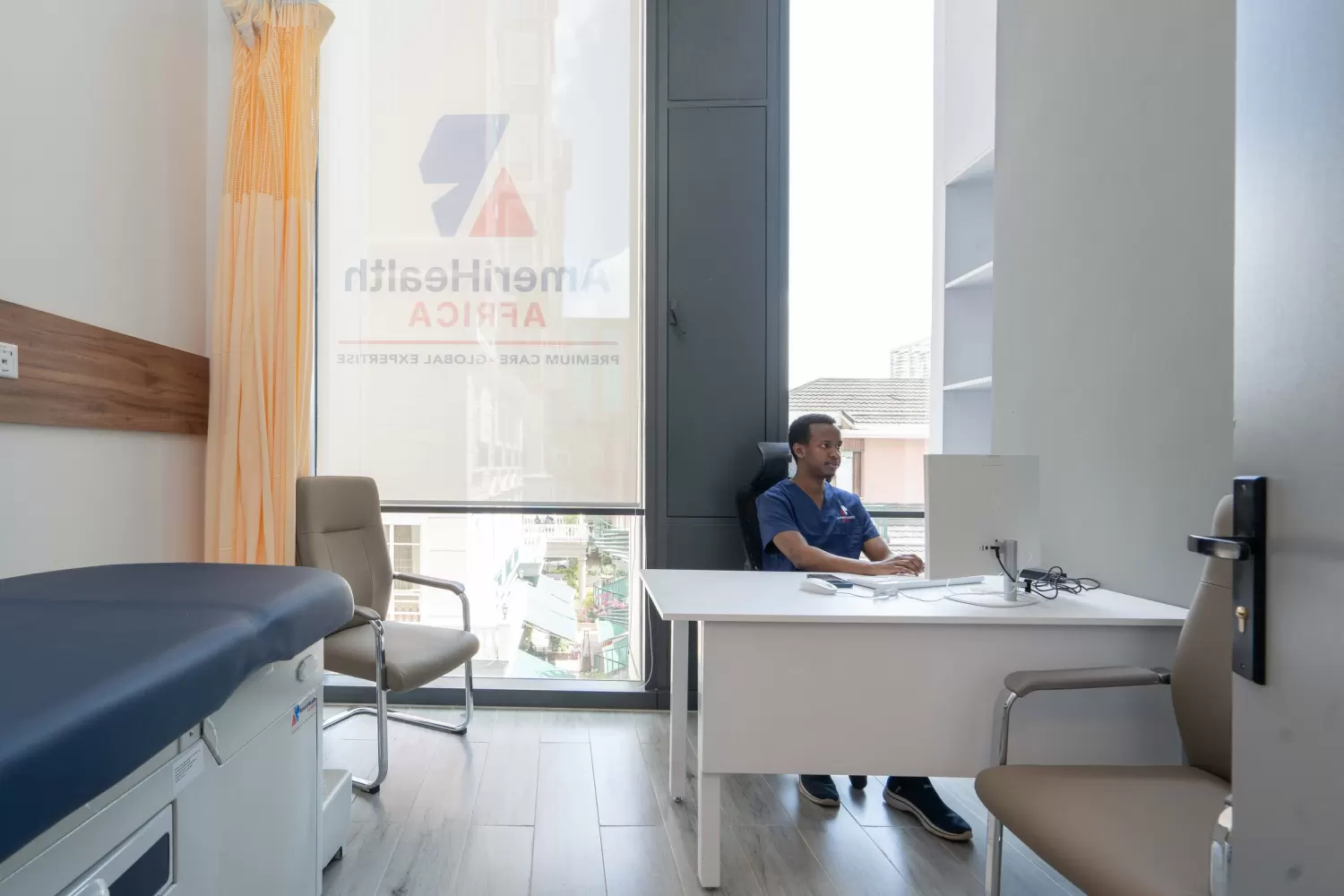 Specialist consultation room at AmeriHealth Africa